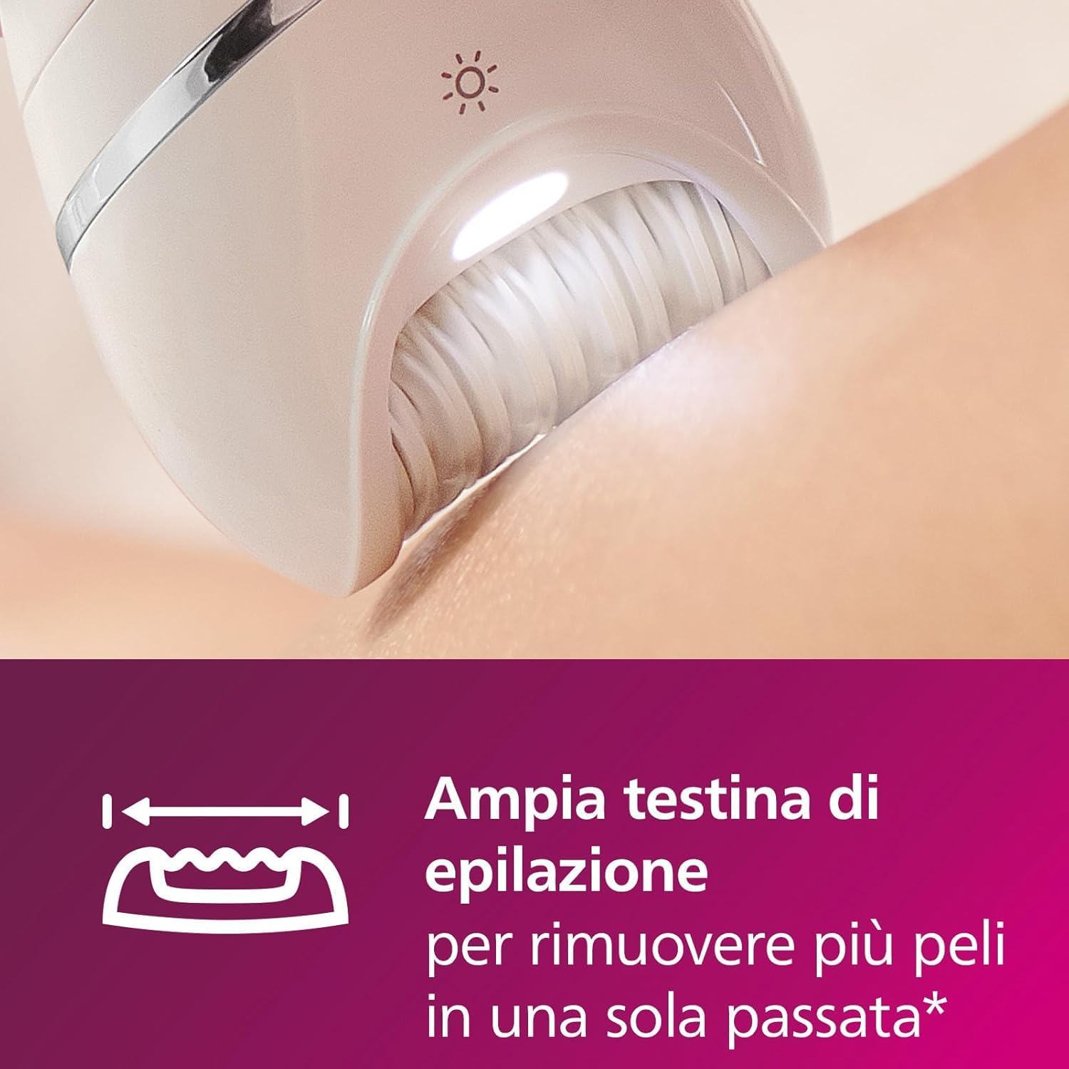 Thumbnail 2 de Philips Epilator Series 8000 BRE715/00 Wet & Dry cordless con 6 accessori