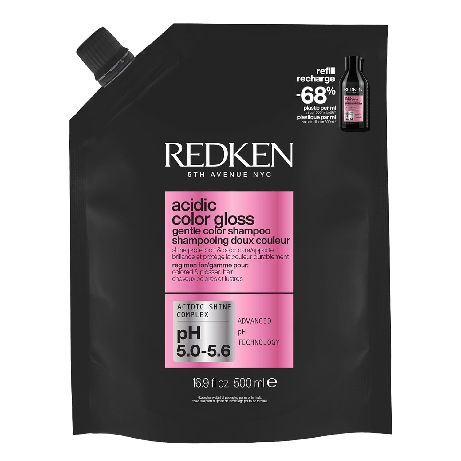 Detalle de Redken Acidic Color Gloss Pflegendes Shampoo für gefärbtes Haar – Reinigung & Farbschutz