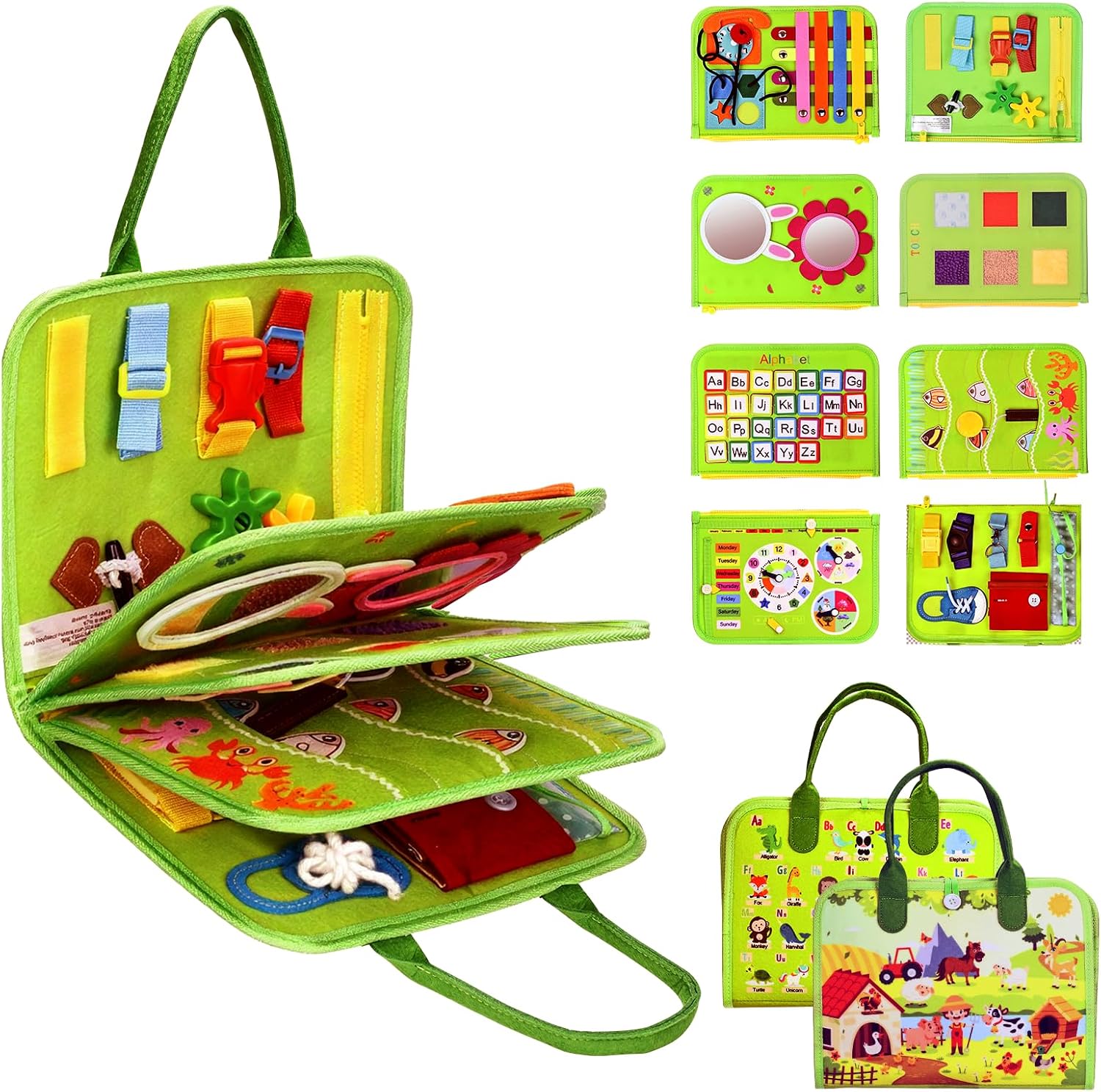 Detalle de JHkim Busy Board Montessori toy for toddlers 1-3 🎲