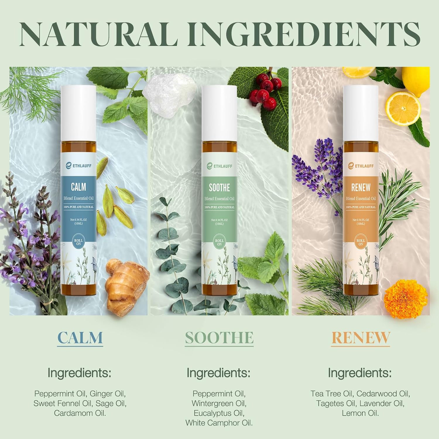 Thumbnail 4 de Ethlauff Essential Oil Roll-On Set, Six Blends