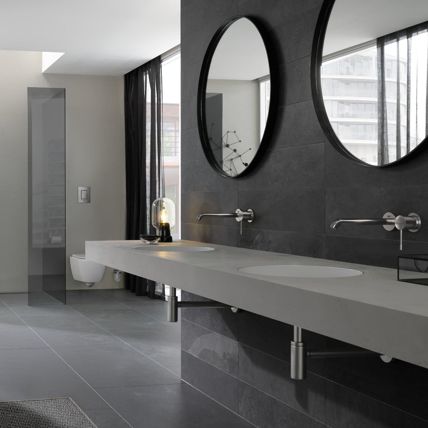 Thumbnail 2 de GROHE Essence Mitigeur Lavabo Encastré 2 trous mural, Taille M, chrome – réf. 19408001