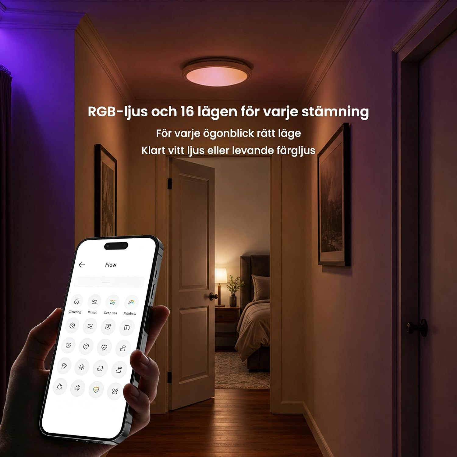 Thumbnail 2 de Yeelight JupiterD 600 YLXDD-0273-02 smart LED-taklampa, RGB, 60 cm