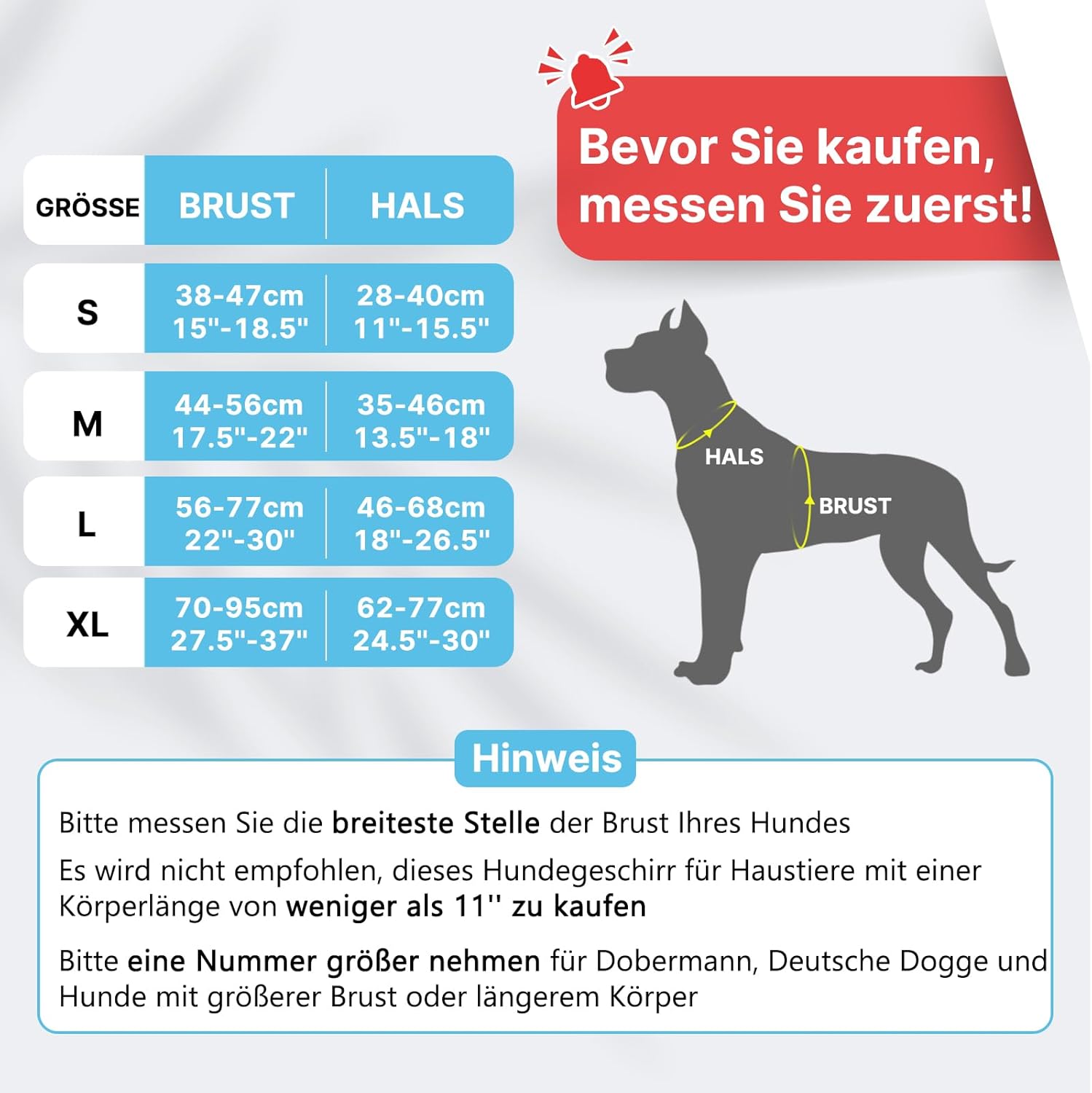 Detalle 2 de Demigreat Hundegeschirr: Gepolstertes Anti-Zug-Brustgeschirr für mittelgroße bis große Hunde