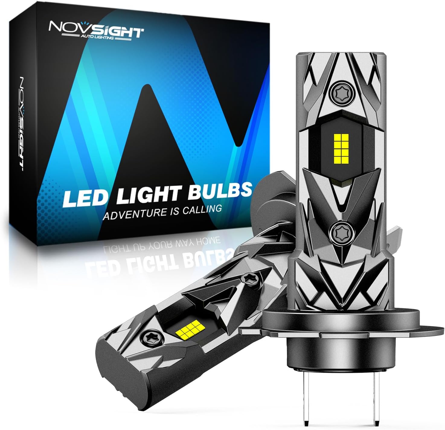 Detalle de NOVSIGHT H7 20000LM H7 LED headlight bulbs