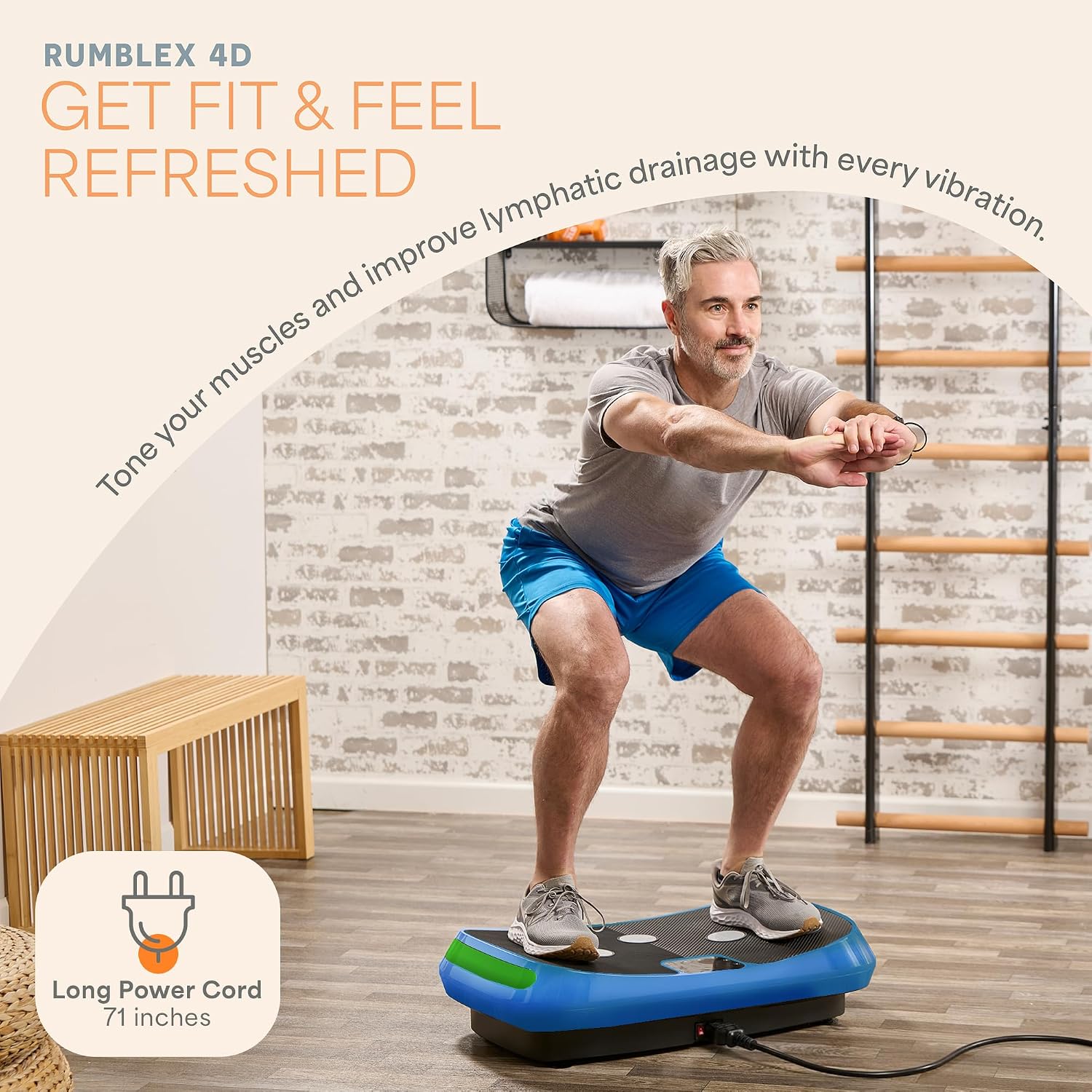 Detalle de LifePro vibration plate Rumblex4D