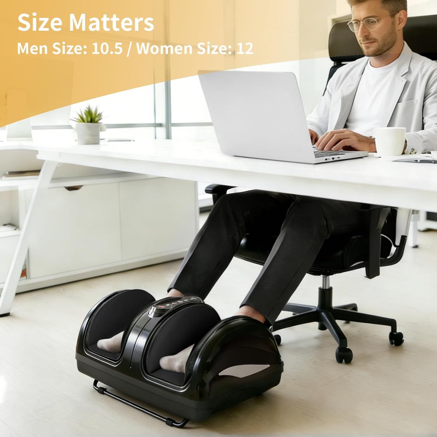Detalle 2 de TISSCARE Foot Massager for Neuropathy: Deep Shiatsu, Heat Therapy, and Custom Comfort for Everyday Feet