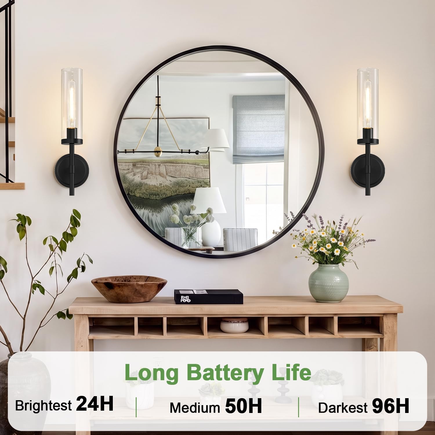 Detalle 2 de Rechargeable Wall Sconces, Set of 2