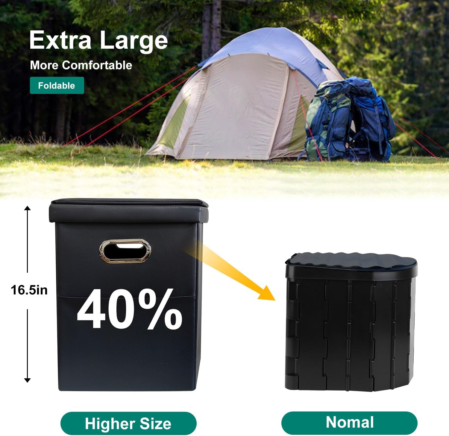 Thumbnail 4 de Ann Katy Upgrade XL Portable Toilet for Adults: Extra Large, Foldable & Travel-Friendly