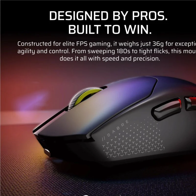 Thumbnail 3 de Corsair Sabre v2 Pro Ultralight Wireless 33000 DPI, 8000 Hz, 36 g