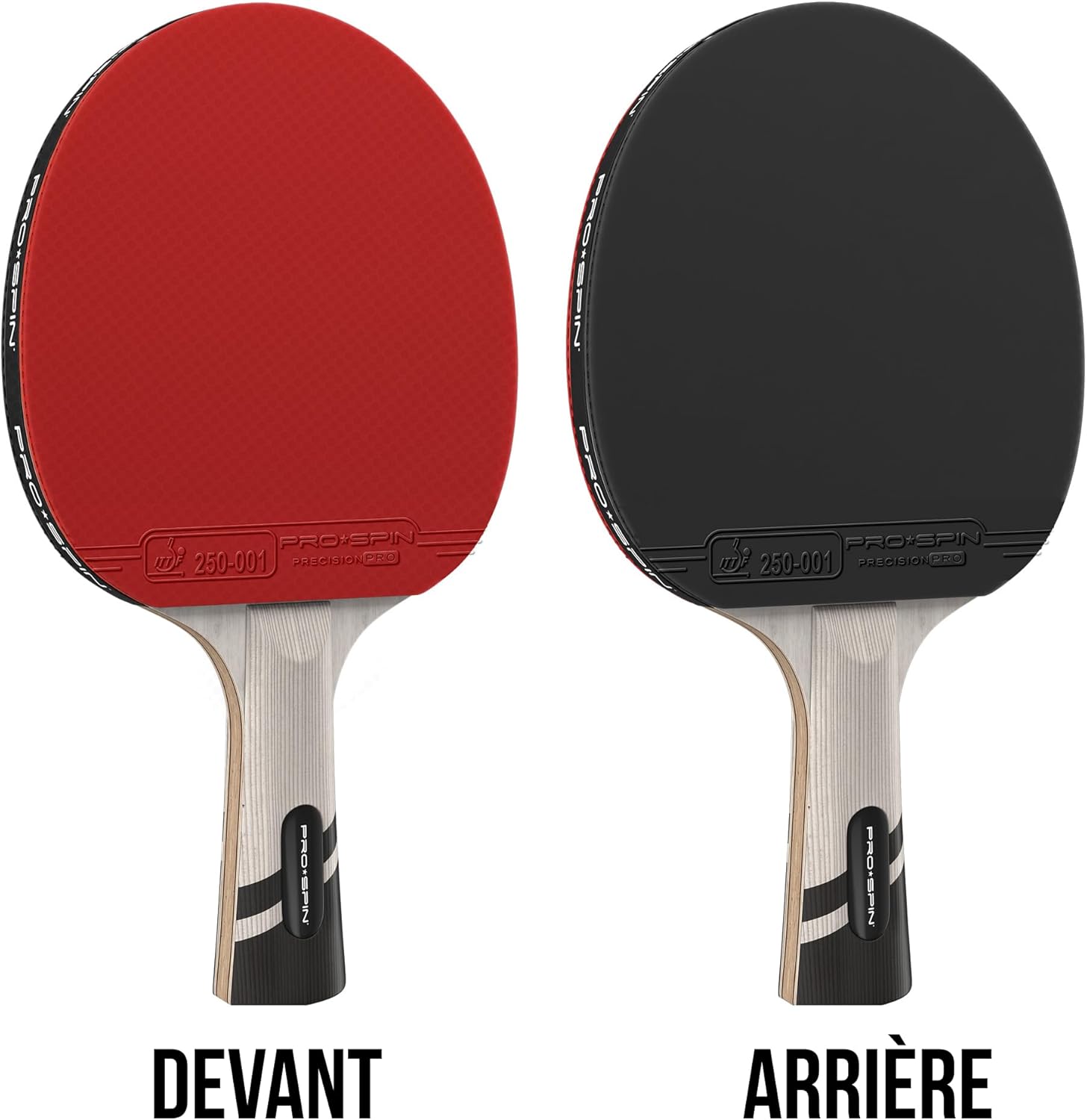 Thumbnail 4 de PRO-SPIN Raquette de ping-pong Série Elite 7 plis (ITTF) — Fibre de carbone, mousse 2 mm et étui