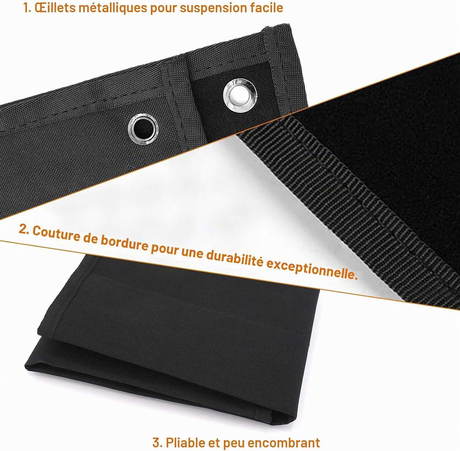 Detalle 2 de anyuan boy QT01 tactisch patchbord 60 x 45 cm, opvouwbaar met 6 haken