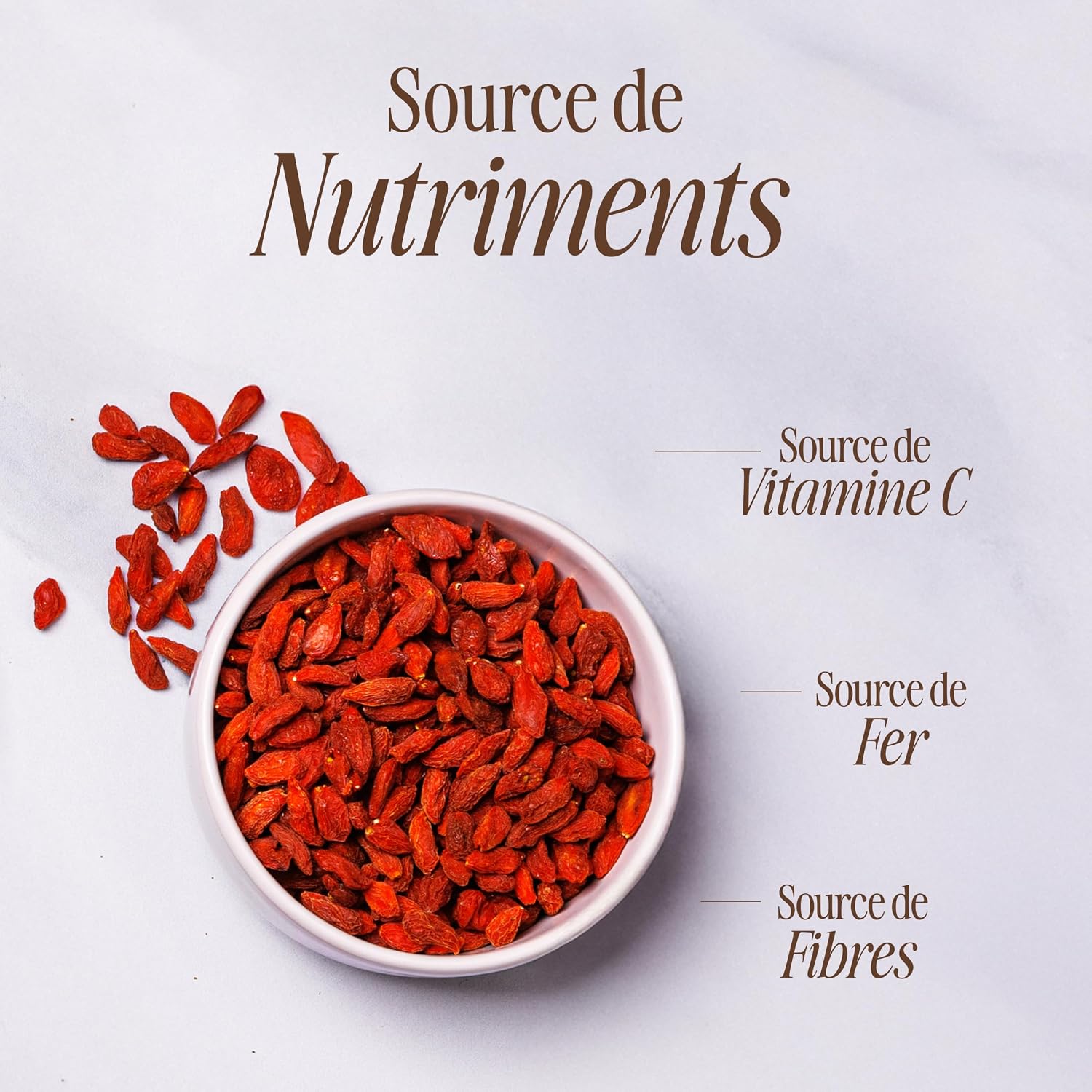 Detalle de Sevenhills Wholefoods Baies de Goji 500g 🍇