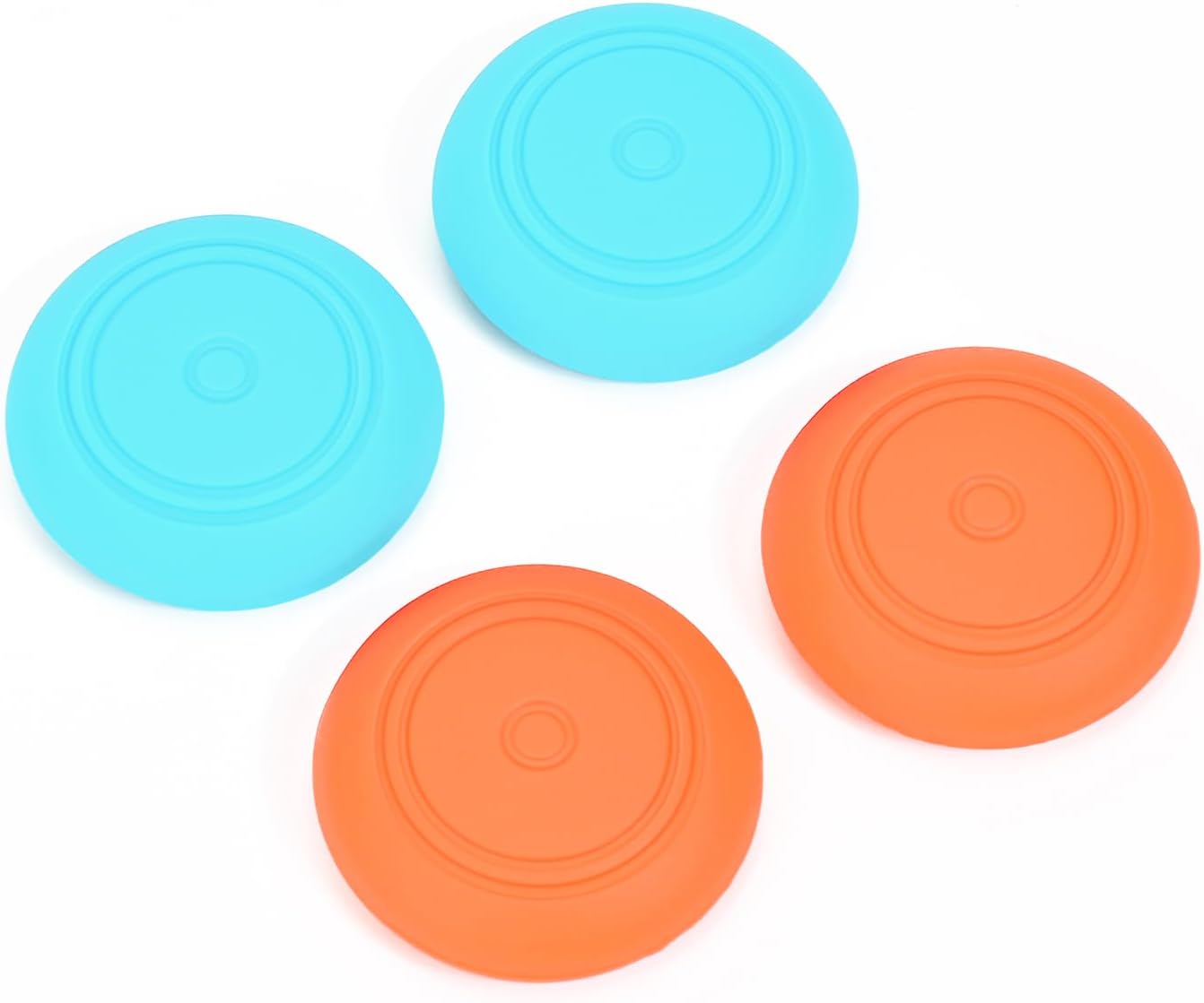 Detalle de DLseego Thumb Grip Caps for Switch 2 (4 Pack) – Silicone Joystick Covers in Blue & Orange