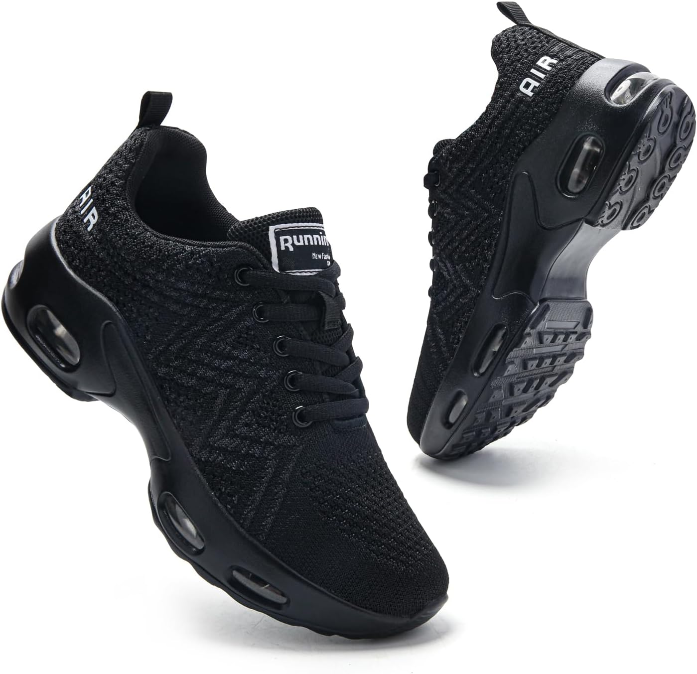 Detalle de Mjxwem Women Trainers: Air Cushion Running Shoes with Arch Support & Memory Foam Comfort