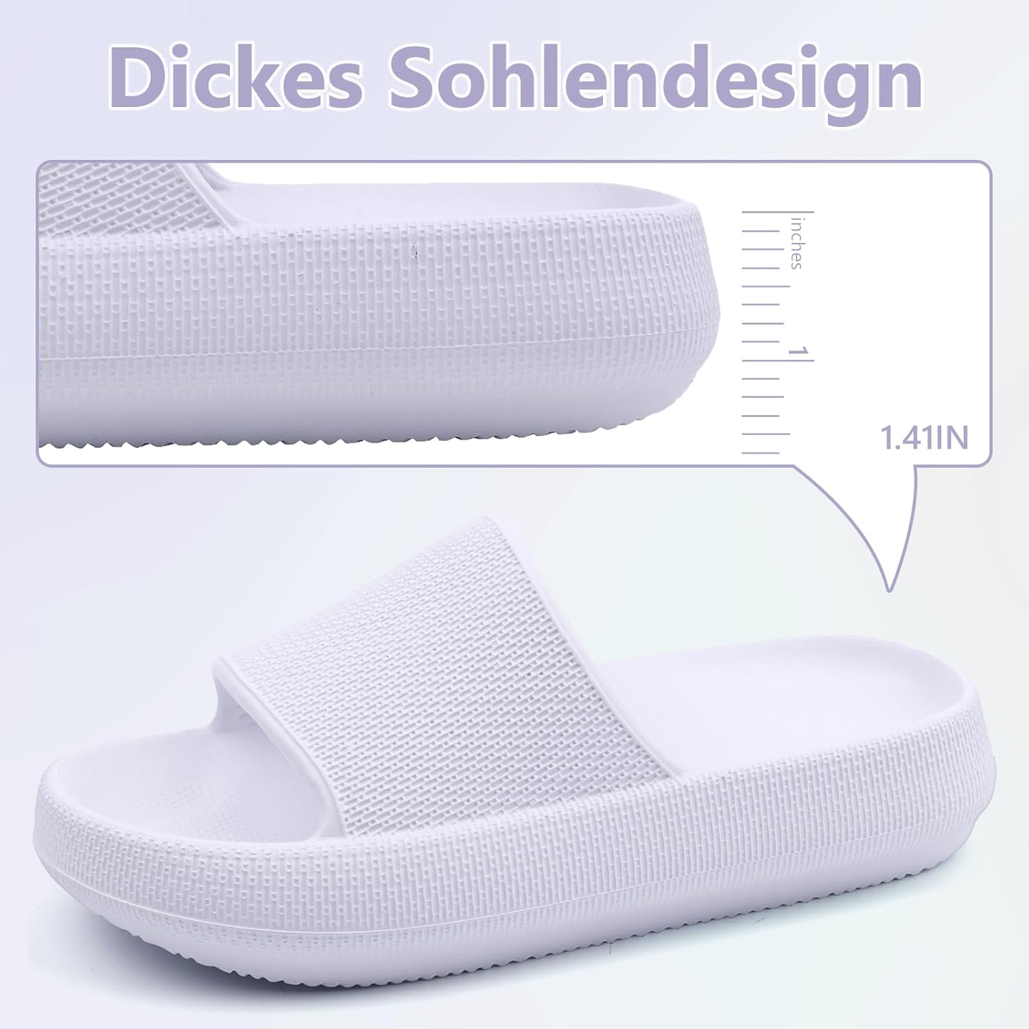 Detalle 2 de Buwege Unisex Kinder Badelatschen – Cozy Slides mit rutschfester Sohle (EU 29–37)