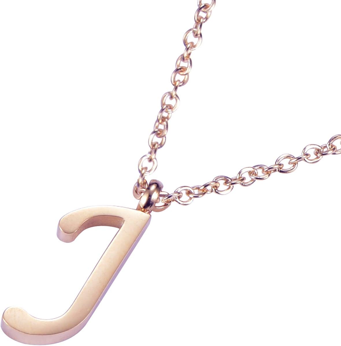 Thumbnail 1 de Morella Collar oro rosa 46 cm con colgante letra
