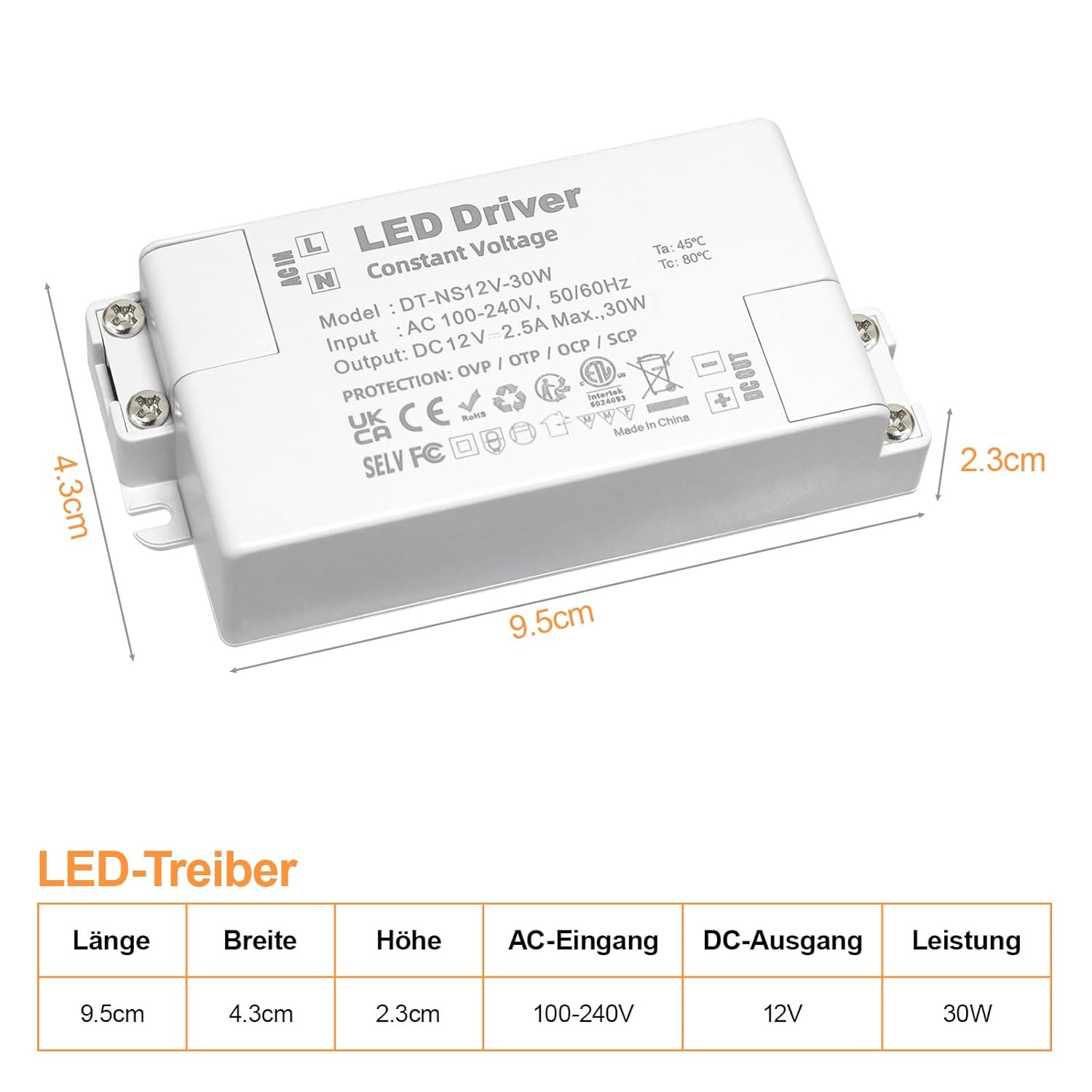Thumbnail 1 de Alimentatore 12V 2,5A per LED 🔌
