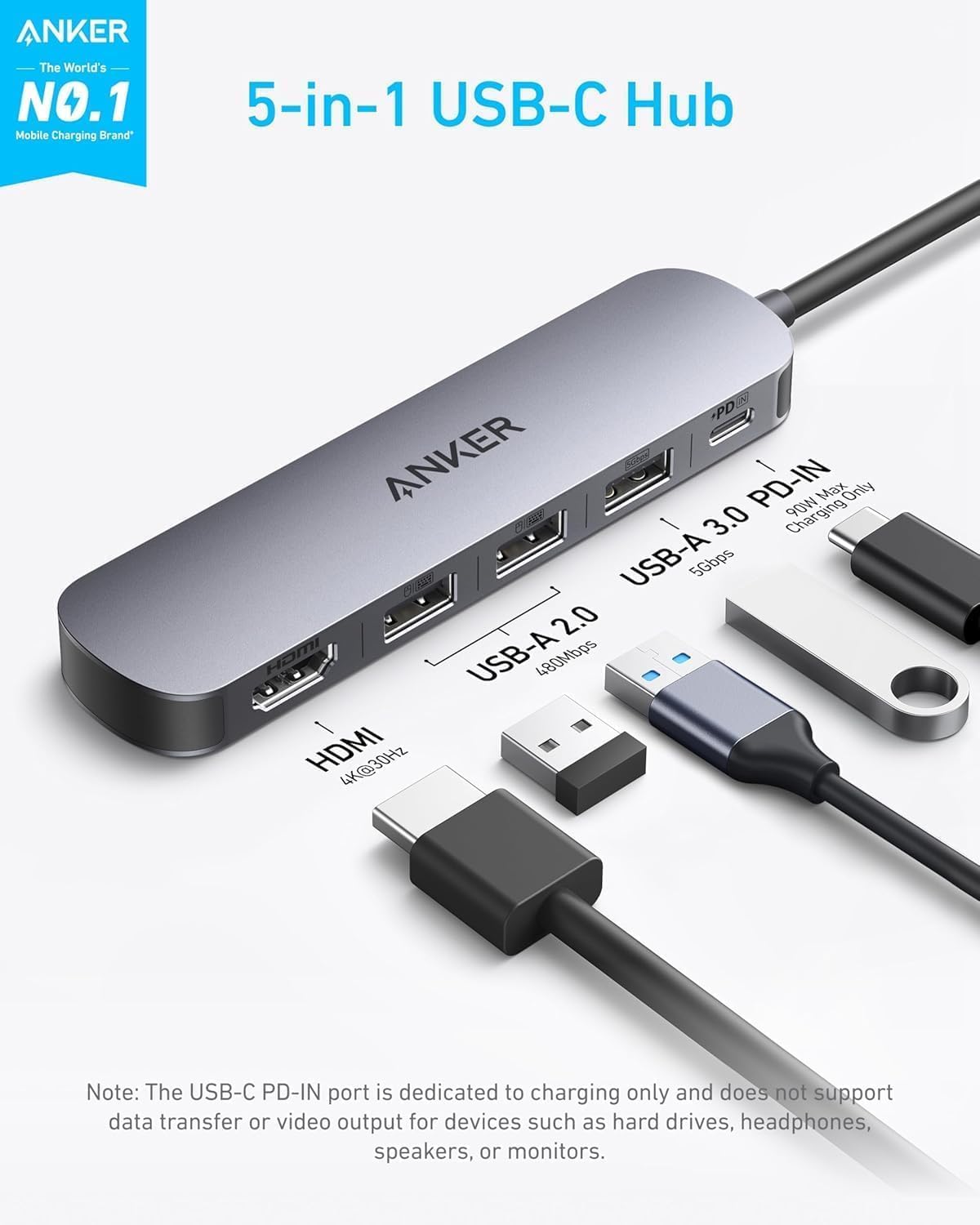 Thumbnail 1 de Anker USB C Hub 4K ⚡