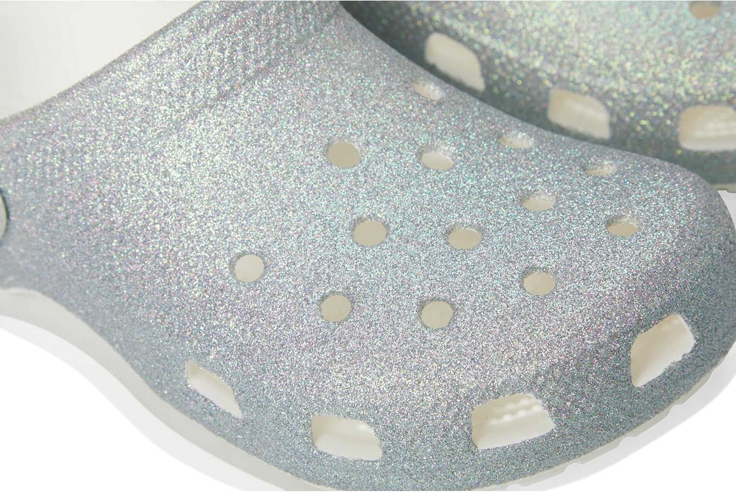 Thumbnail 5 de Crocs Unisex Kids Classic Iridescent Glitter Clog