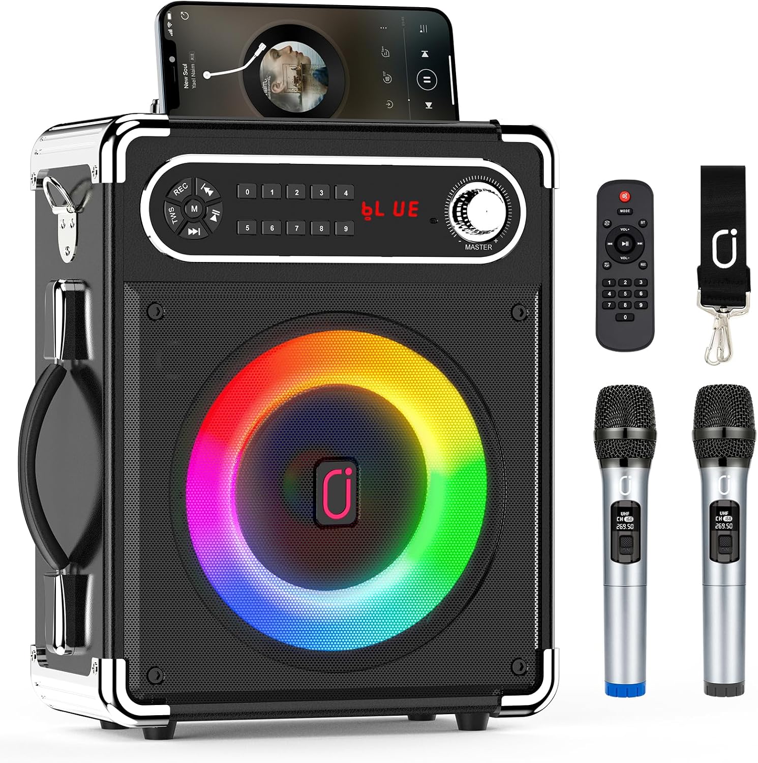 Detalle de JAUYXIAN Portable PA Speaker with 5.25-Inch Subwoofer