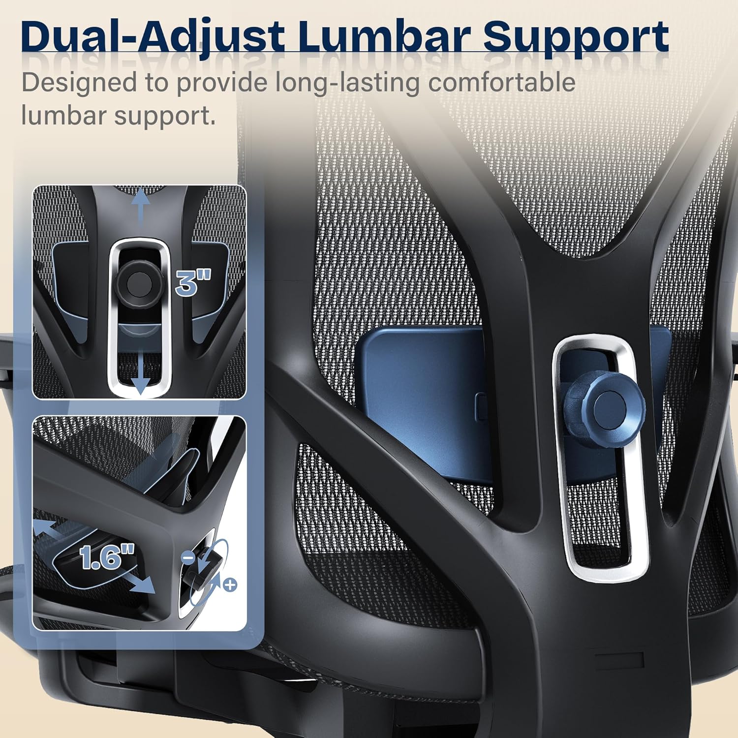 Thumbnail 3 de MOLENTS Ergonomic Office Chair 38.6-42.4 in