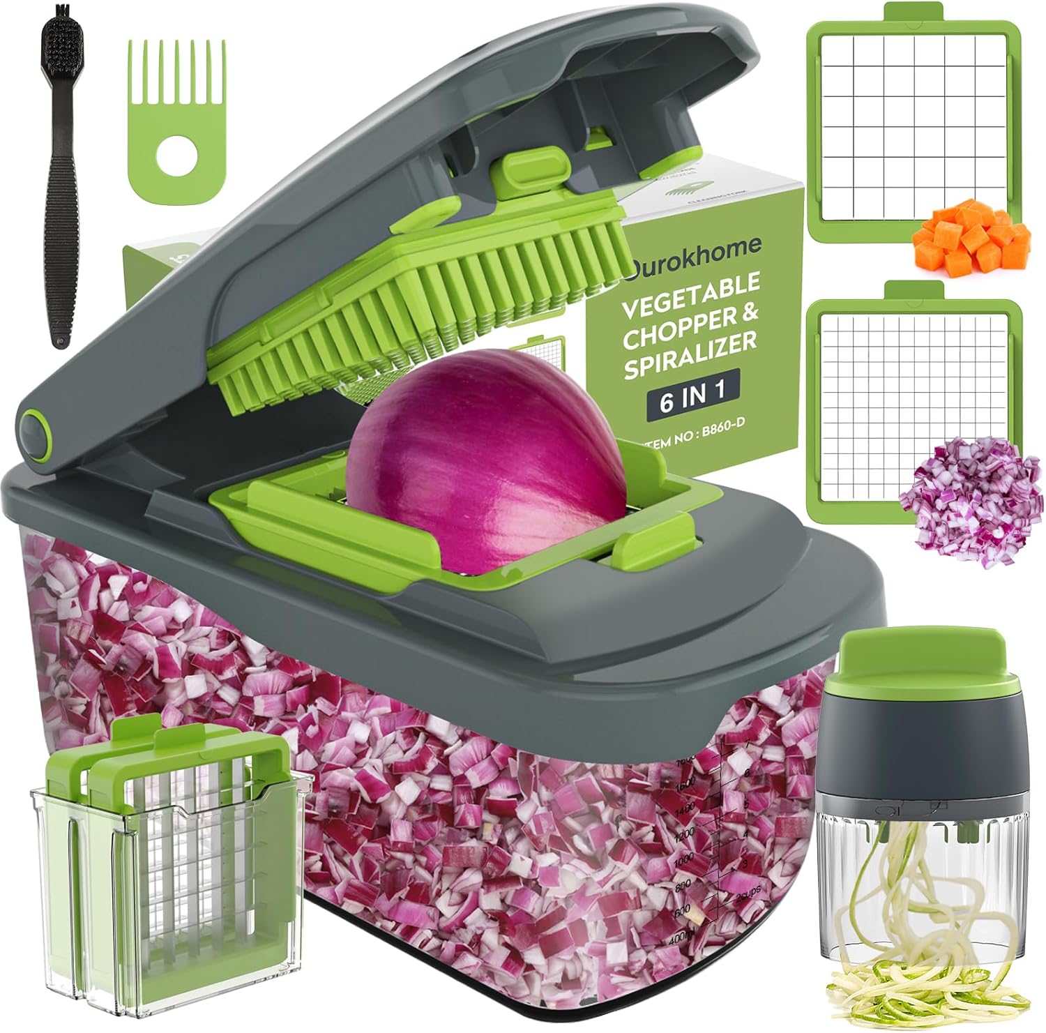 Ourokhome Vegetable Chopper 8 in 1 🥕