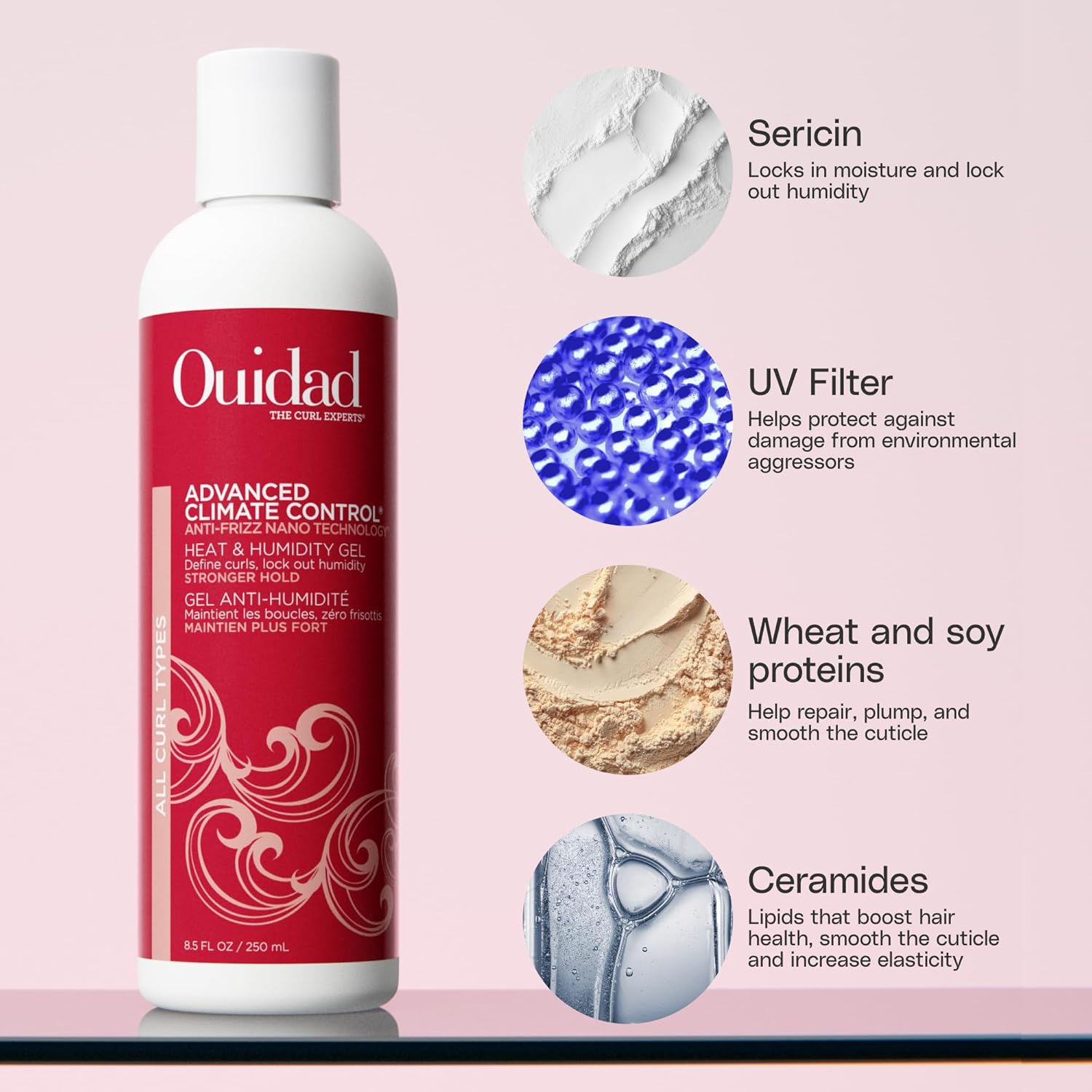 Thumbnail 2 de Ouidad Advanced Climate Control Heat & Humidity Stronger Hold Gel for Curly Hair
