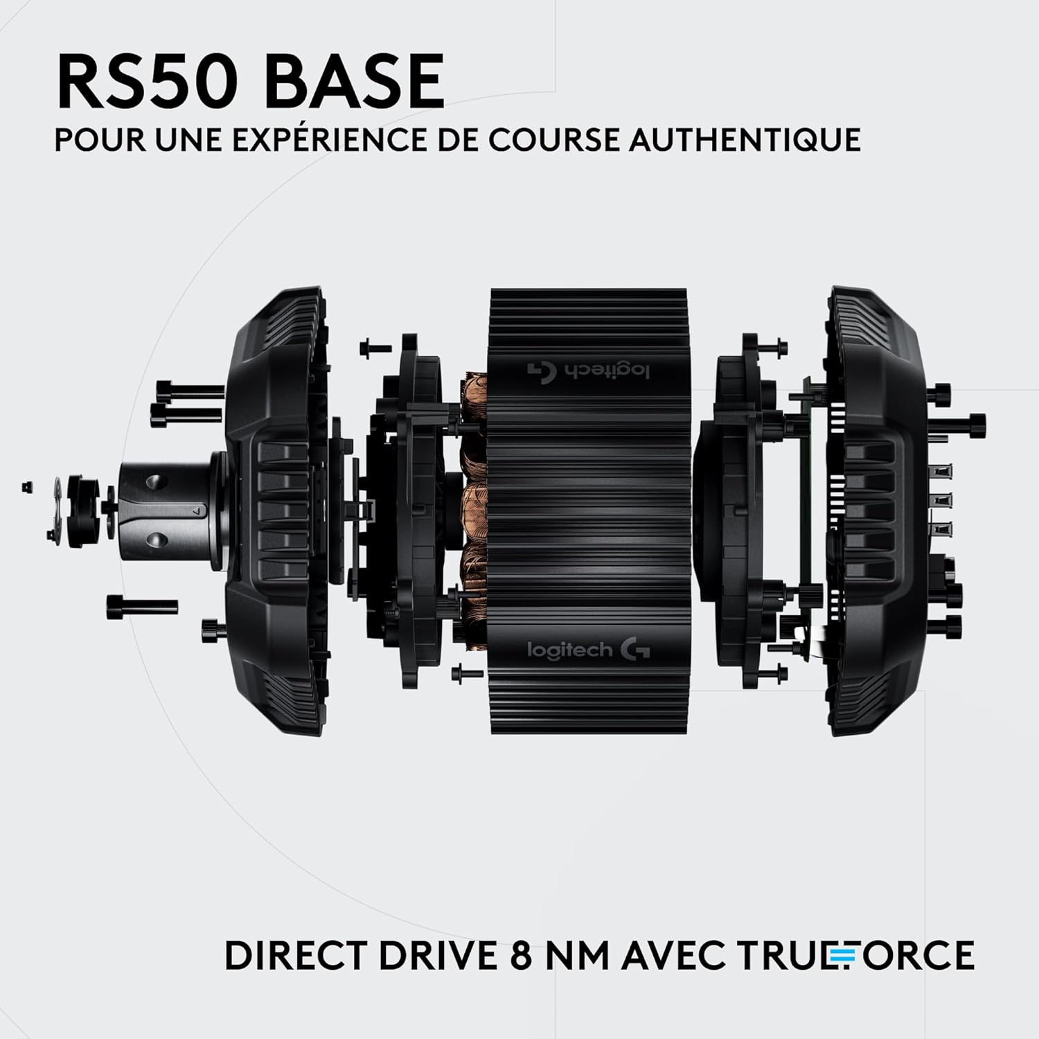 Detalle de Logitech G RS50 System avec RS Pedals : Pack complet pour simulateur de course en 4 éléments