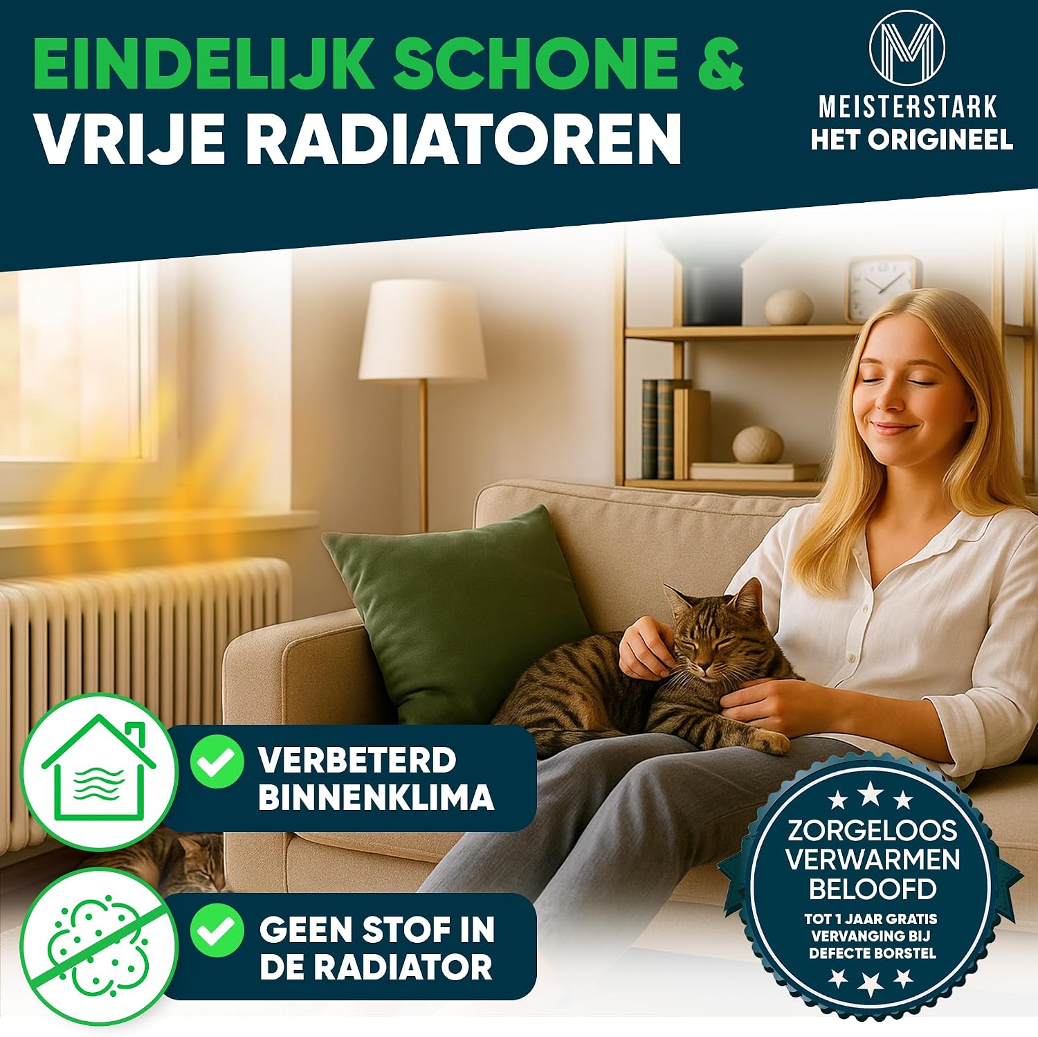 Thumbnail 6 de M Meisterstark M-013 radiatorborstel, 115 cm, flexibel en wasbaar