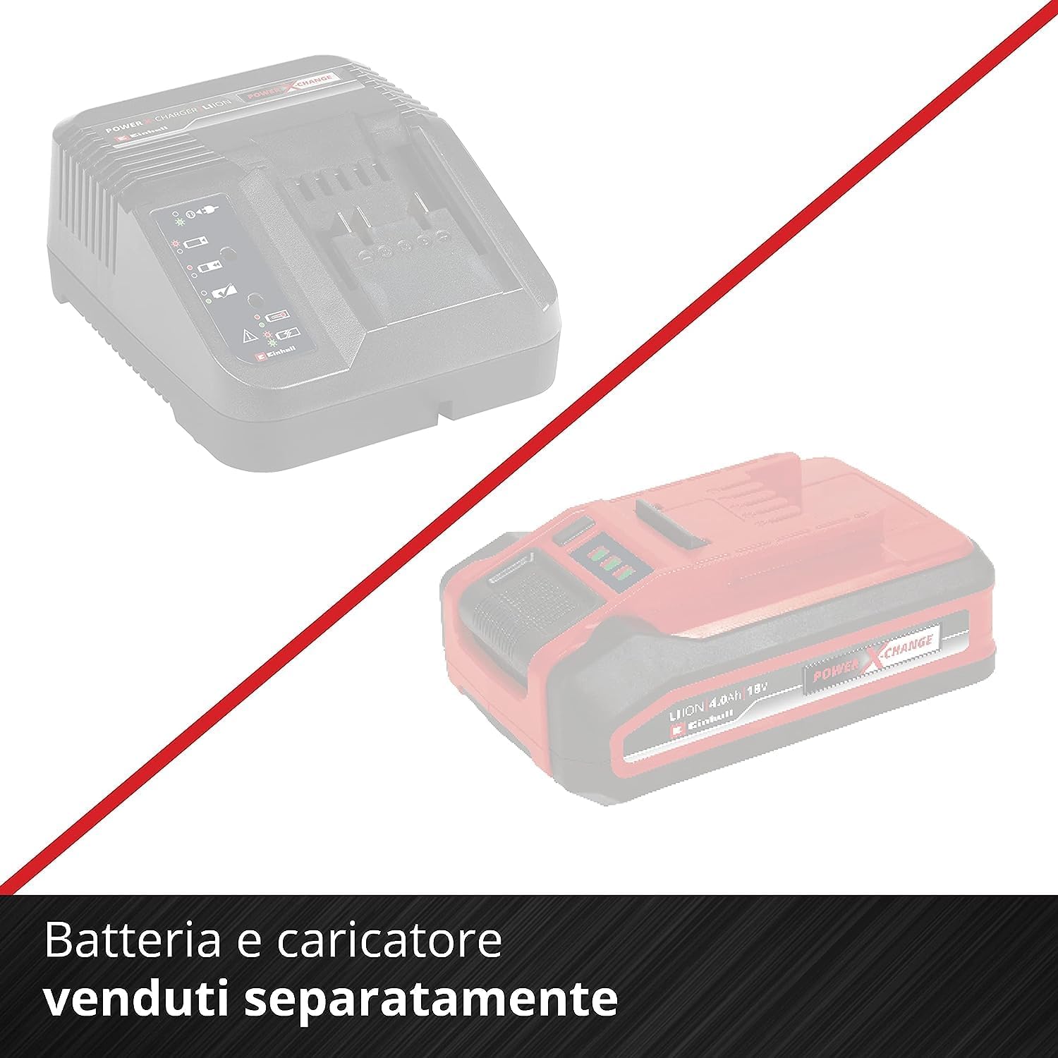 Detalle de Einhell Utensile multifunzione a batteria GE-HC 18 Li T-Solo: 2 in 1 tagliasiepi e sega a catena (18 V) senza batteria né caricabatterie