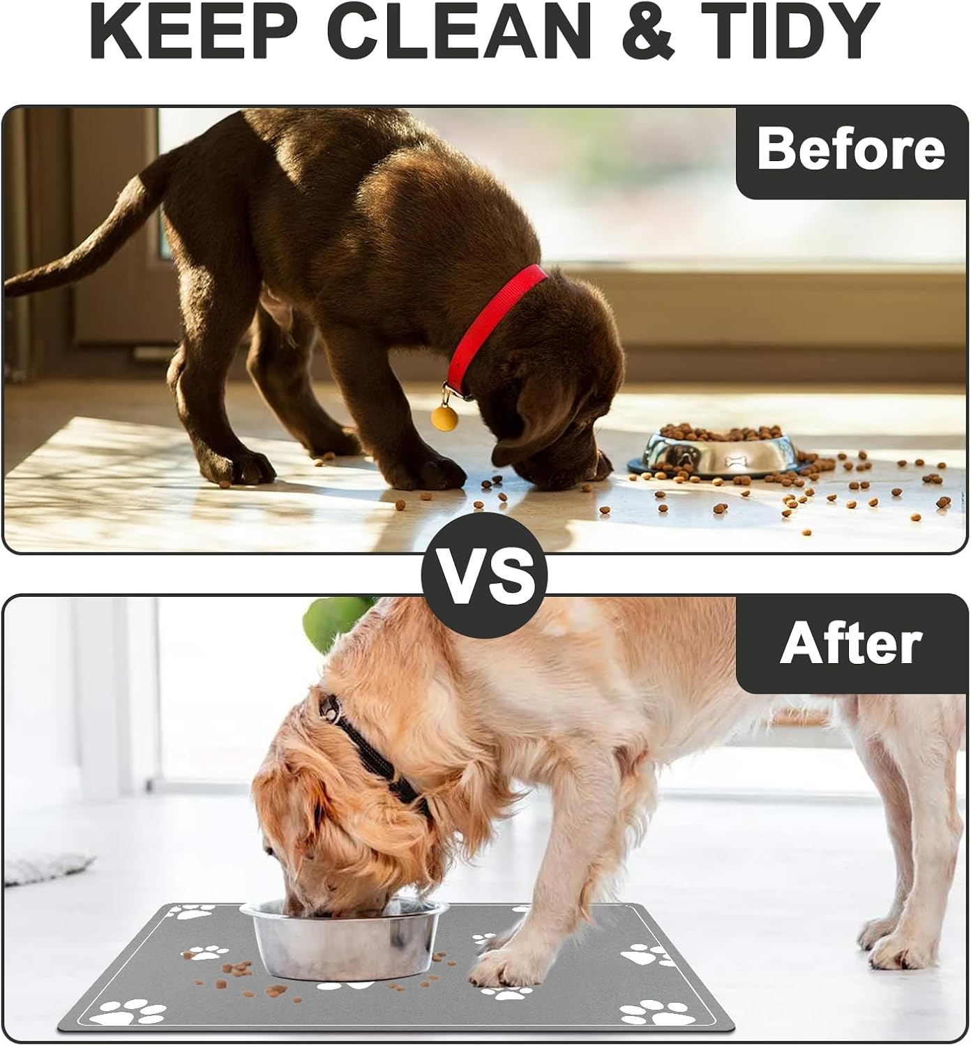 Thumbnail 2 de Mavicen Absorbent Pet Feeding Placemats (40 × 60 cm) – Non-Slip, Mess-Proof Mat for Dogs