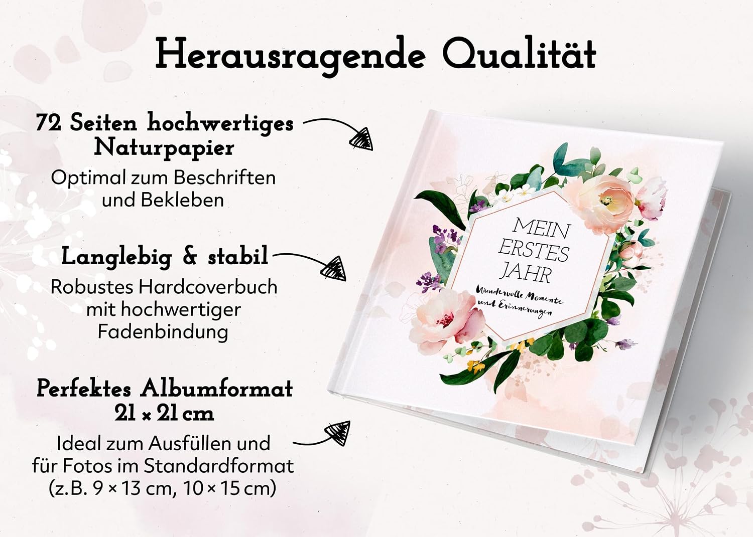 Thumbnail 4 de Babyalbum Mein erstes Jahr 72 Seiten đ