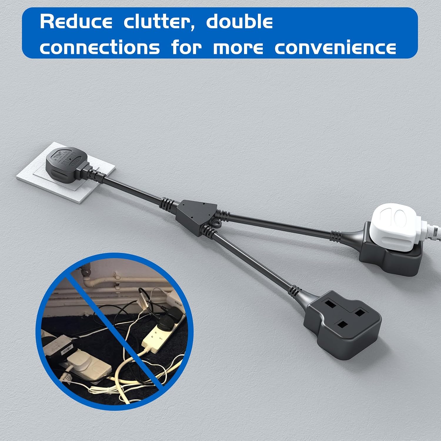 Thumbnail 4 de 2 Way Extension Lead 3500W power strip