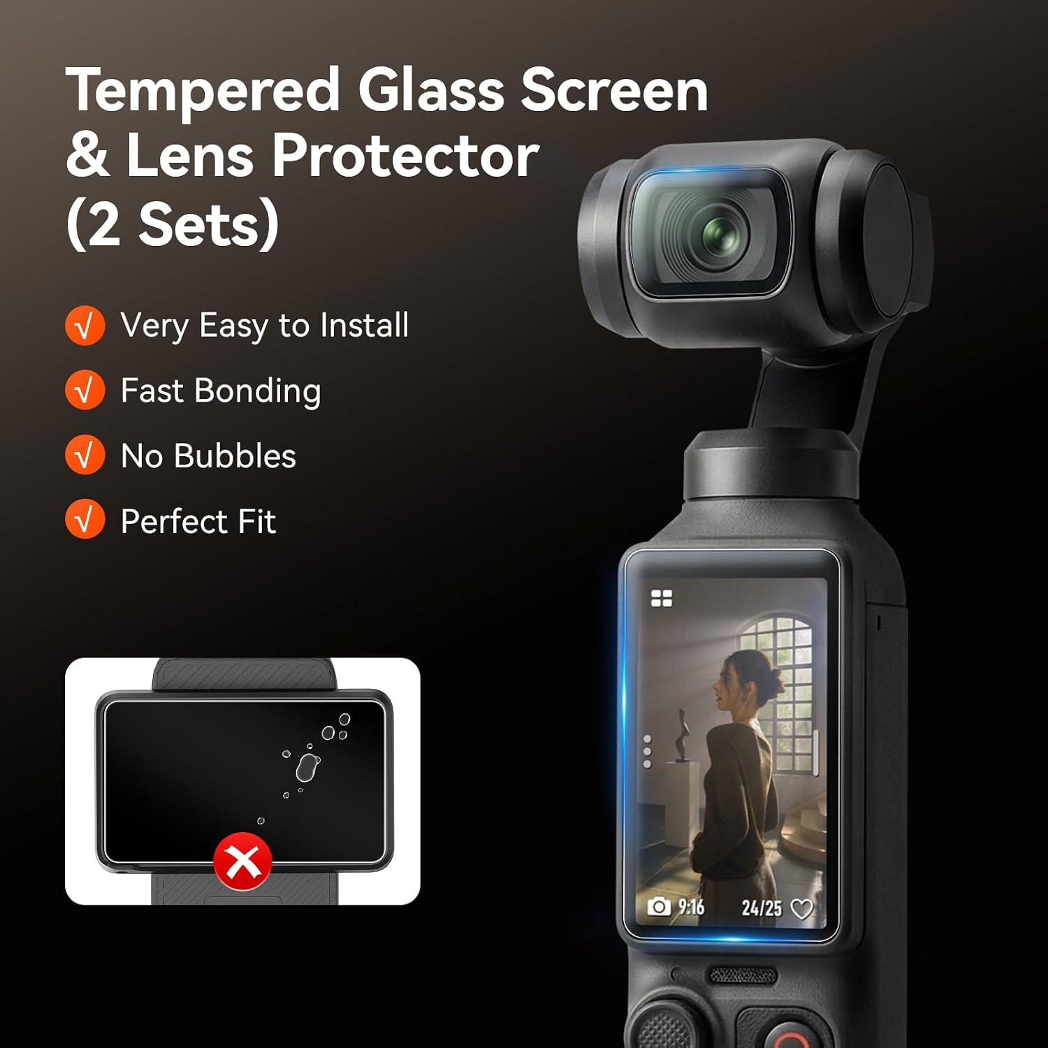 Thumbnail 6 de AMAZEAR Silicone Case + Complete Protective Kit for DJI OSMO Pocket 4 (Black)