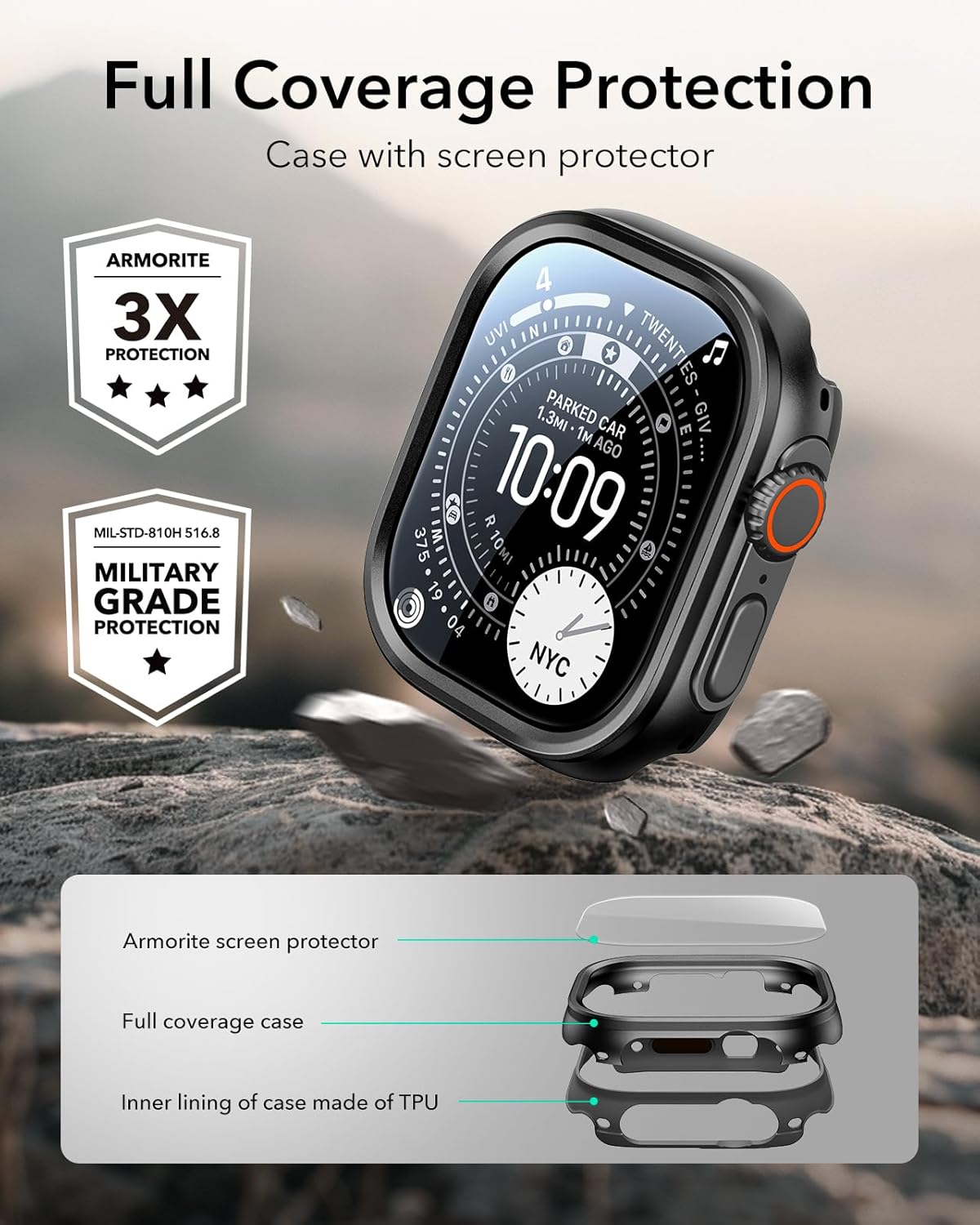 Thumbnail 3 de ESR Ultra Case with 2 Armorite Protectors 49mm