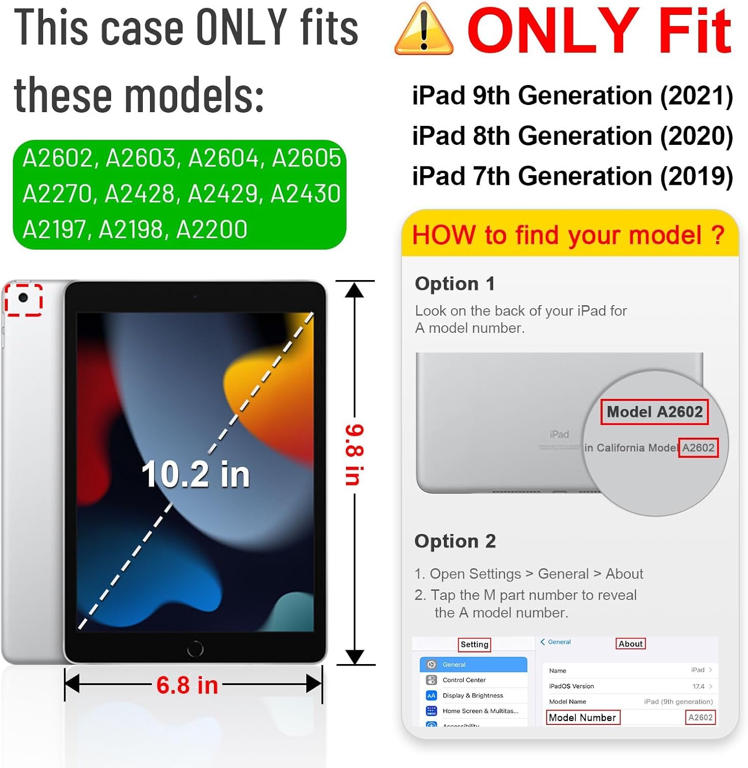 Thumbnail 1 de Fintie Glitzer-Hülle für iPad 10,2 Zoll (9./8./7. Generation, 2019–2021) – transparente Glitzer-Schutzhülle mit Stifthalter und Auto Sleep/Wake