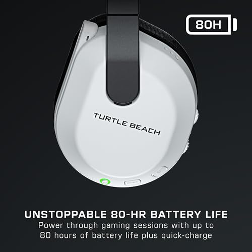 Detalle de Turtle Beach Stealth 600 Console Blanc – Casque Gaming sans Fil, 80 h d’autonomie, Bluetooth 5.2