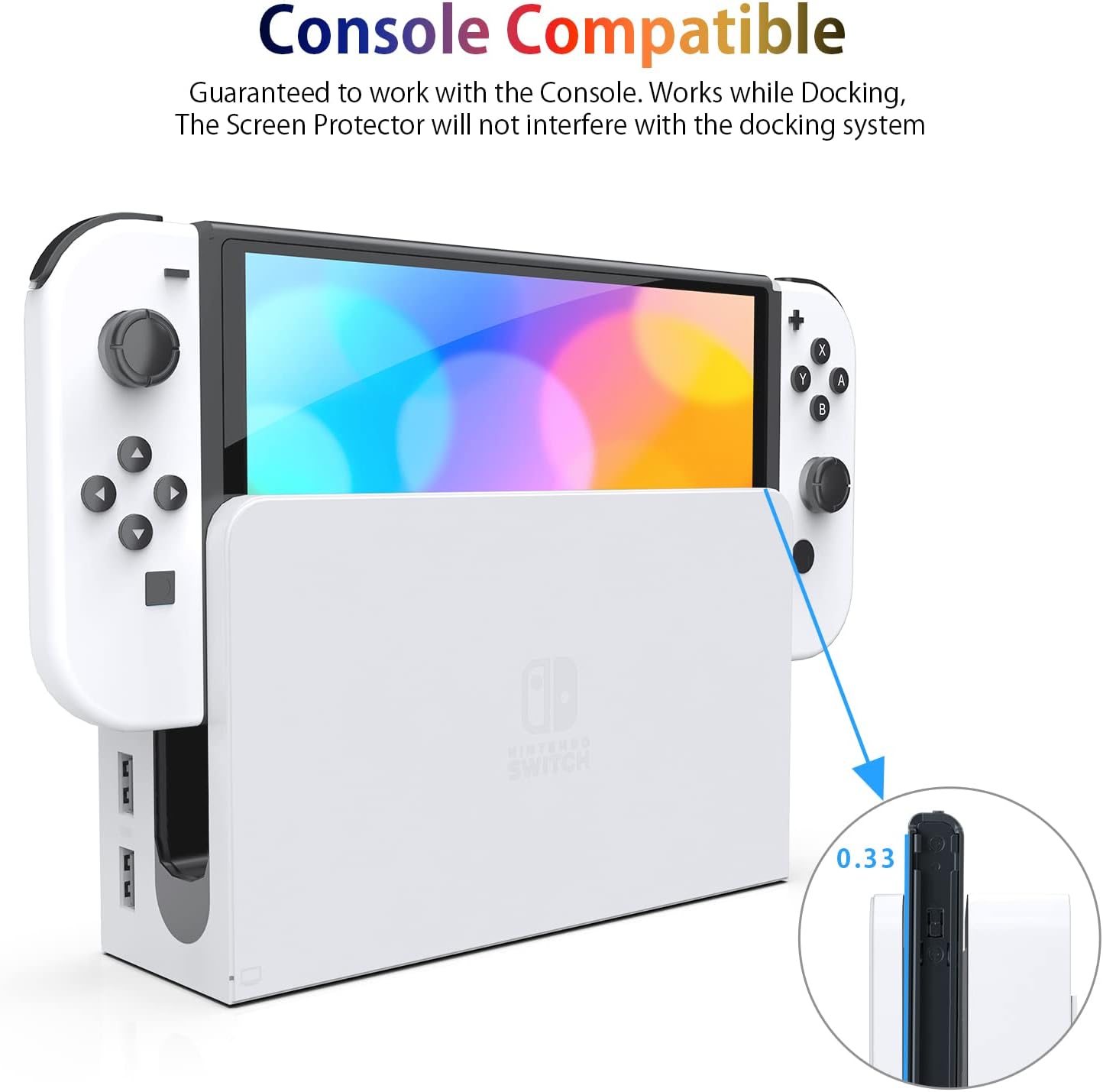 Thumbnail 4 de daydayup Tempered Glass Screen Protector 4-pack for Nintendo Switch OLED