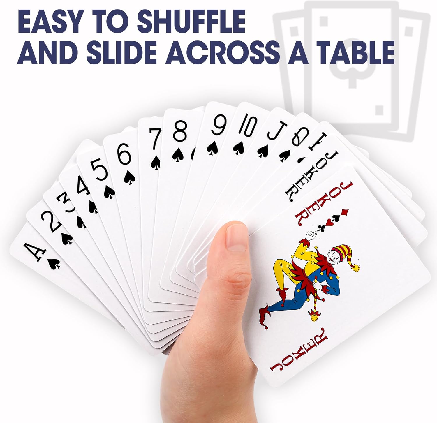 Thumbnail 6 de BGUP Playing Cards: 50 Deck Bulk Standard Size Poker Cards in Red & Blue