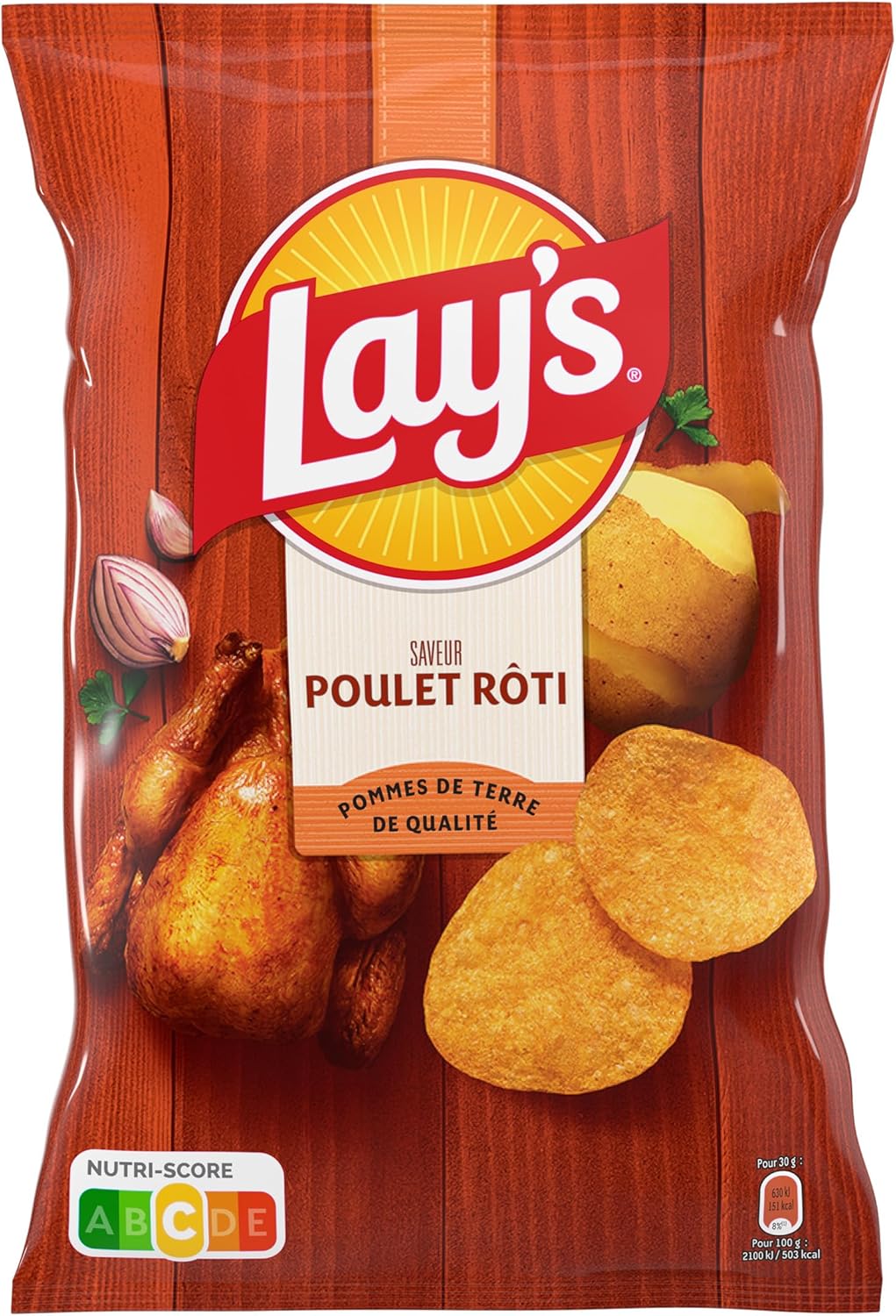 Detalle 1 de LAY'S Chips Saveur Poulet Rôti – Lot de 15x75g