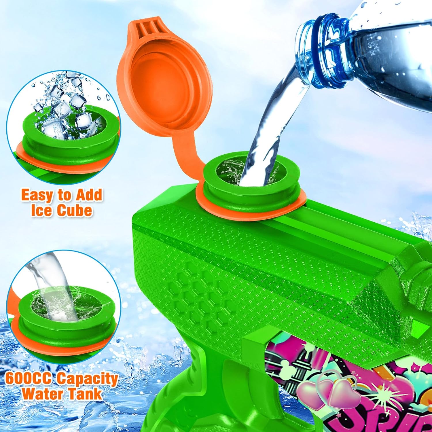 Thumbnail 6 de Water Gun for Adults & Kids: 600CC 4-Pack Squirt Blasters
