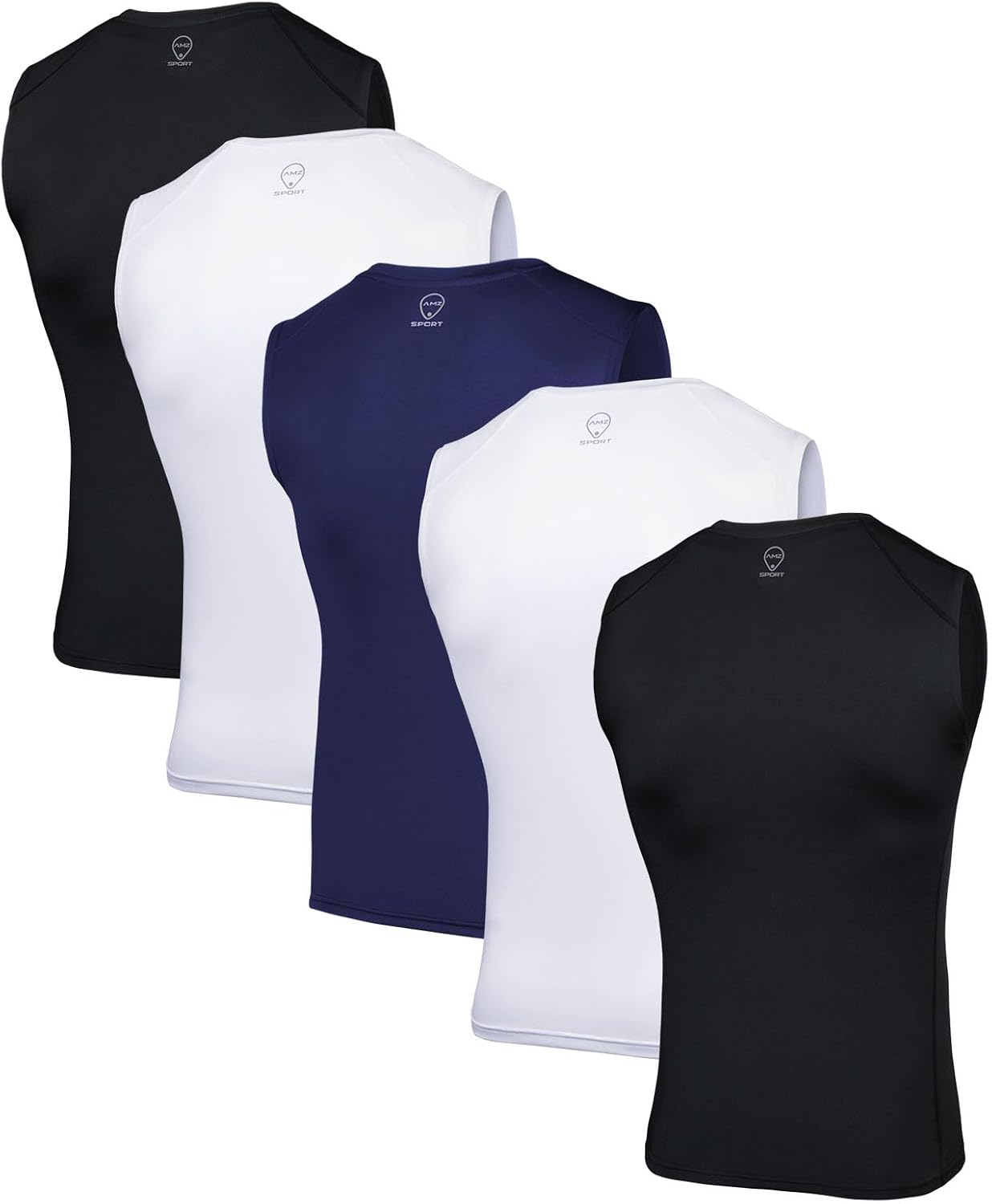 Detalle de AMZSPORT 5 canotte compressive traspiranti