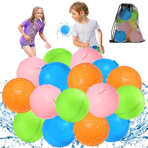 Detalle de KOKODI Globos de Agua Reutilizables en Silicona: 16 Uds para diversión sostenible