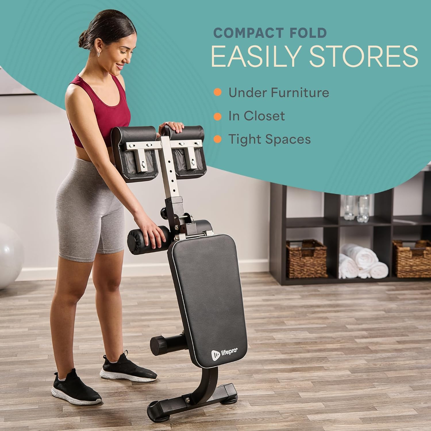 Thumbnail 5 de Lifepro SculptTrainer Roman Chair – Hyperextension Bench for Core & Back Training (Adjustable, Foldable)