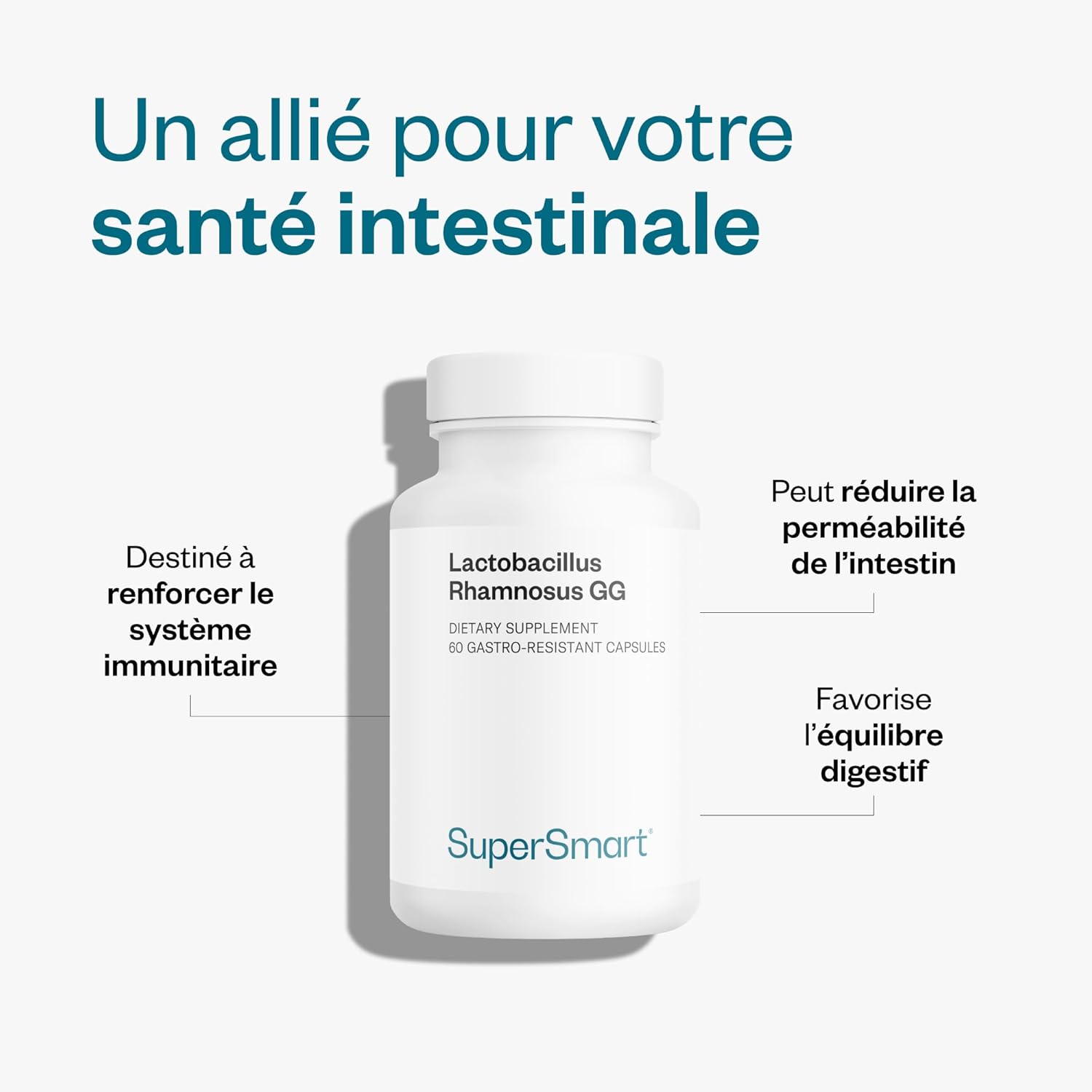 Thumbnail 1 de Lactobacillus Rhamnosus GG — Probiotique vegan 60 gélules par Supersmart