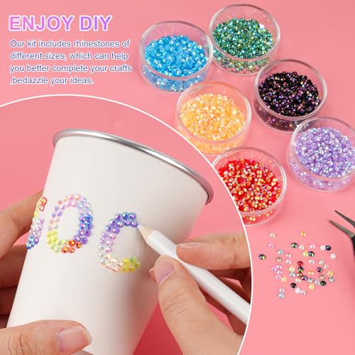 Thumbnail 3 de CANVALITE 40000Pcs 40 Colors Resin Jelly Rhinestones for Bedazzling Kit