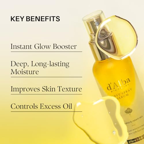 Detalle de d'alba Italian White Truffle First Spray Serum: tratamiento vegano en bruma para rostro, 50 ml