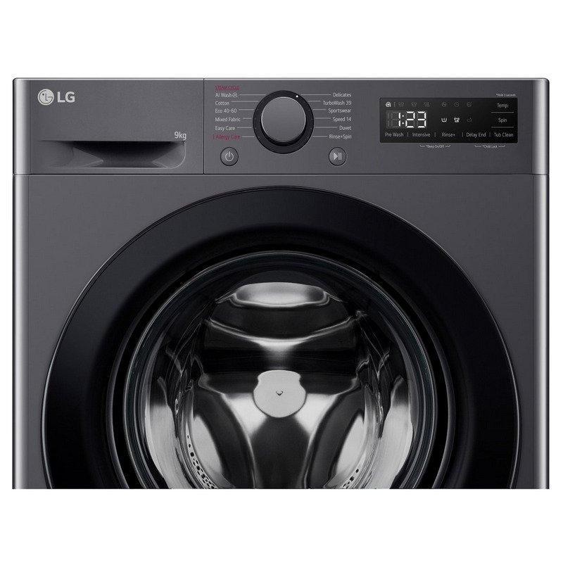 Detalle 2 de LG F4WR5009A6M lavadora de carga frontal de 9 kg con Inteligencia Artificial