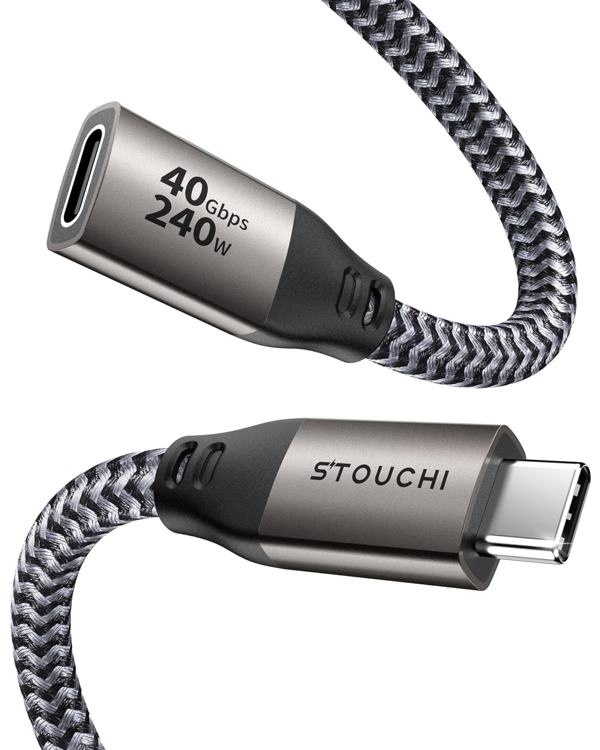 Detalle de Stouchi 40Gbps USB4 Extension Cable 3.3ft