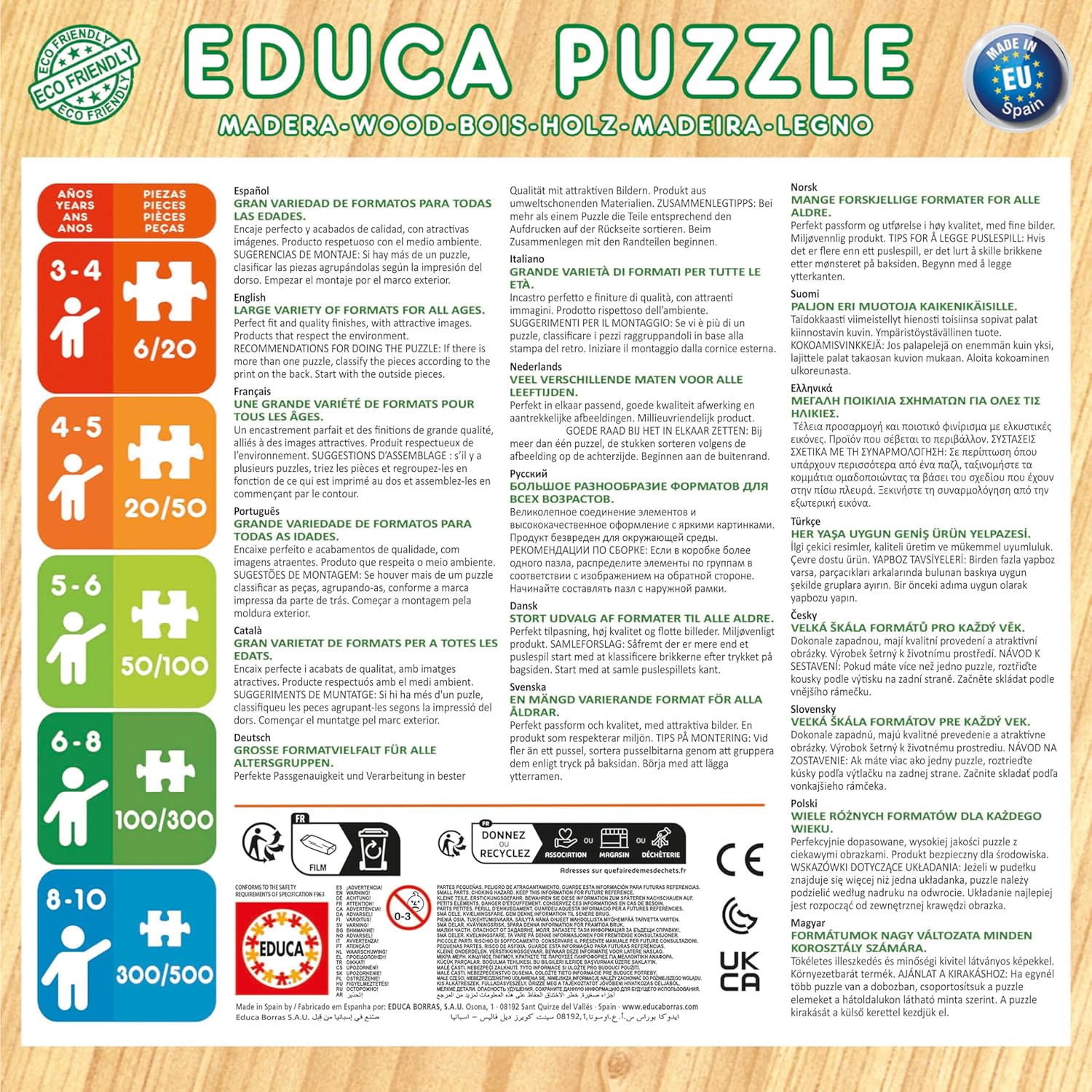 Detalle 2 de Educa - Frozen | 2 Puzzles Infantiles de Madera 🧩
